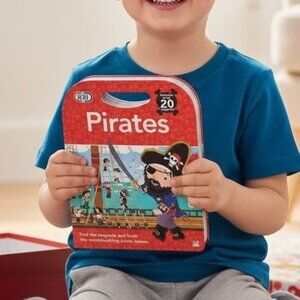 Pirate Magnetic Book Playset Hardcover Interactive 20 Magnets Reading Education